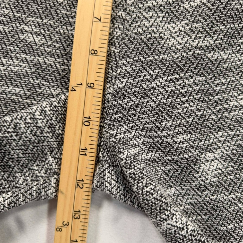 Green Tea Womens Jogger Pants XL Marled Knit Gray Black Zip Pockets 32x28 - Picture 6 of 7